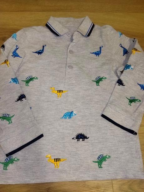 Šedé tričko s dinosaury 110 bluezoo, bluezoo,110