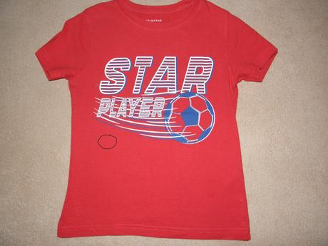 Červené chlapecké tričko zn. primark vel.122, primark,122