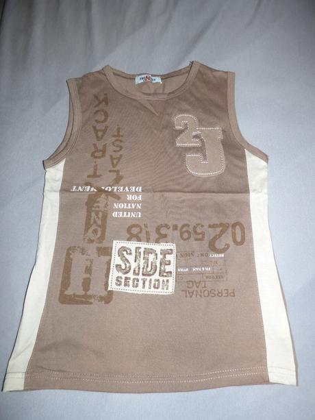 Bavlněné triko bez rukávů, 140