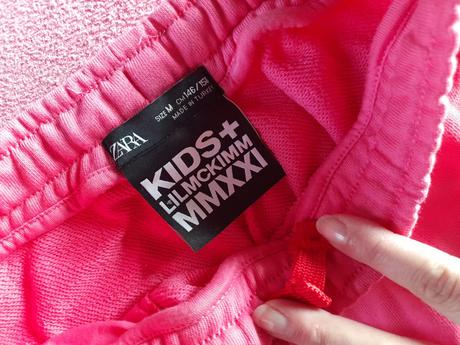 Kalhoty zara odepínací nohavice růžové, zara,134