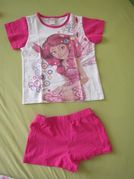 2x letní pyžamko, mia a kitty, h&m,110