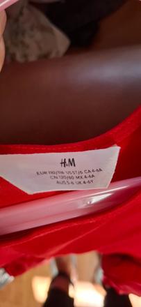 Šatičky červené, h&m,110