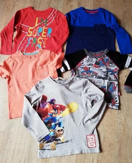Triko-trika chlapecká 5ks, marvel,98