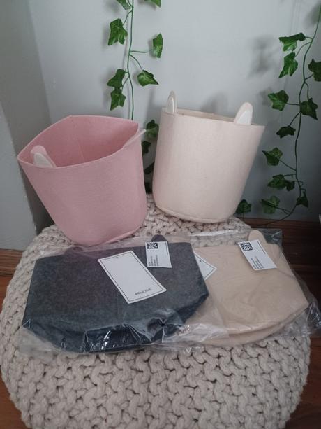 4krát úložný košíček h&m s oušky, 