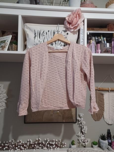 Starorůžové bolerko - krátký svetřík h&m 170 / xs, h&m,170