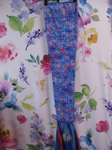 Kostým-elastický rybí ocas mořská panna, 