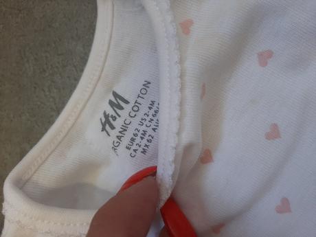 Dívčí body s krátkým rukávem 2x h&m 62, h&m,62