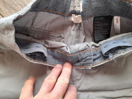 Slabé plátěné kalhoty zn. hm, vel. 134, h&m,134