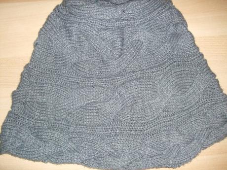 Sivé úpletové pončo zn. next cca 12 a viac rokov, next,158