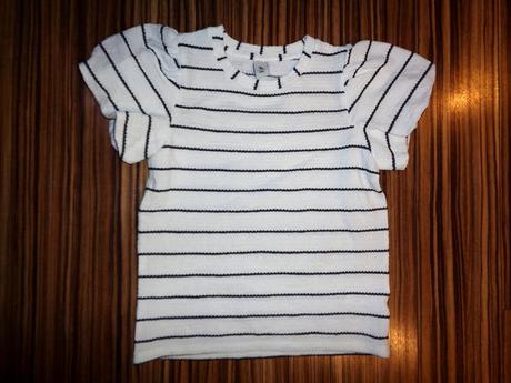 Krásná bíločerná halenka - balónové rukávy, tu,116