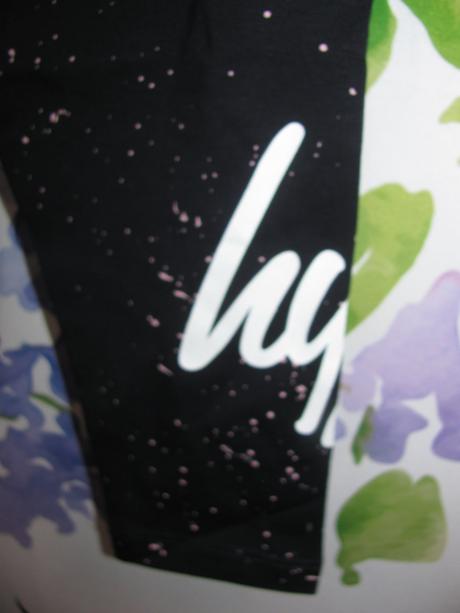 Elastické bavlněné černé 7/8 legíny hype, 152