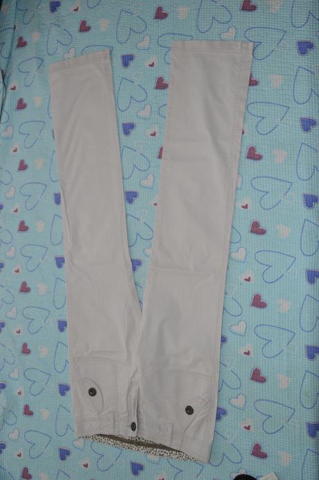 Letní plátěné kalhoty, barva šampaň, zara,152