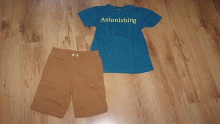 Kraťasy zn. h&m, tričko reserved, vel. 134, h&m,134