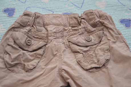 Plátěné kraťasy na donošení, regulace v pase, next,128