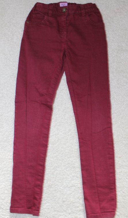 Op779. vínové kalhoty dívčí 7-8 let, zn.f&f, 128
