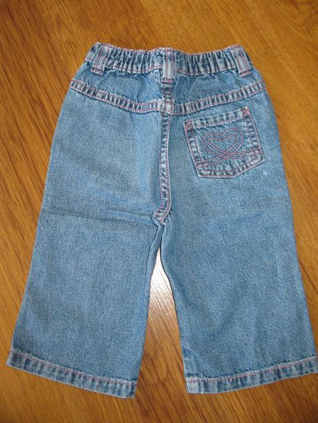 Džíny obšité růžovou nití, george,74