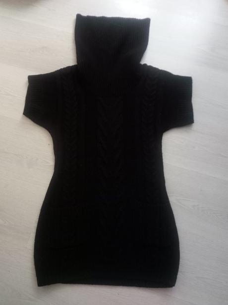 Rolákový dlouhý svetr pletene šaty 36,s, new look,36