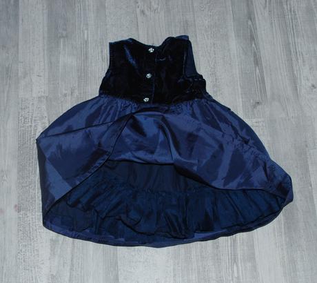 Slavnostní sváteční společenské tmavě modré šaty, next,74