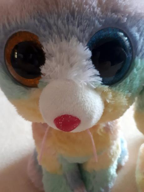 Ty heather, dvě plyšové duhové kočičky - 15 a 20cm,