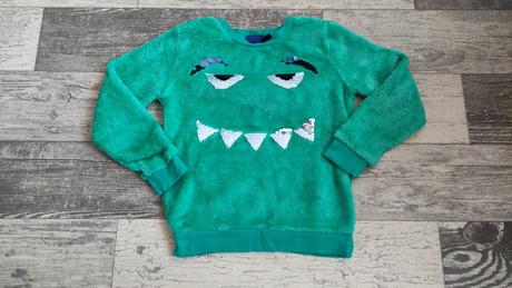 Mikina teplá plyš příšerka, lupilu,104