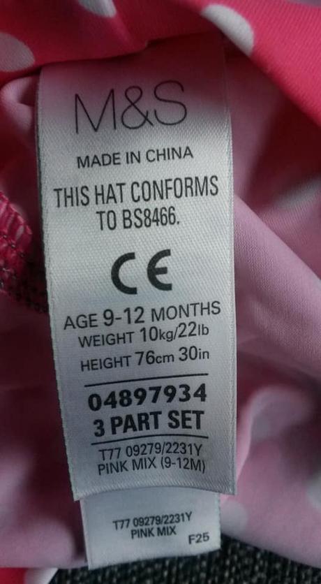 Plavková kšiltovka s peppa pig s ochranou krku, marks & spencer,80