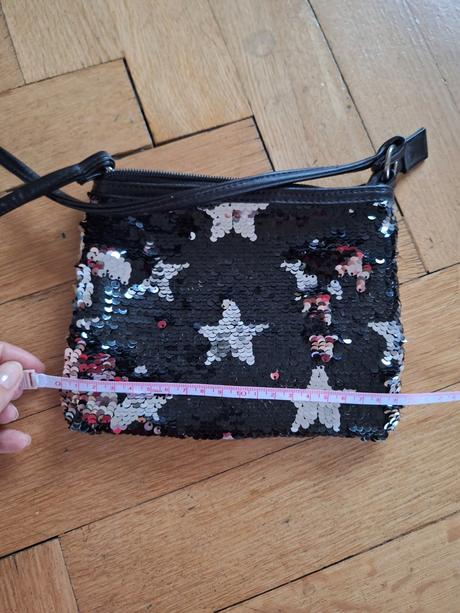 Kabelka měnící flitrová h&m, h&m