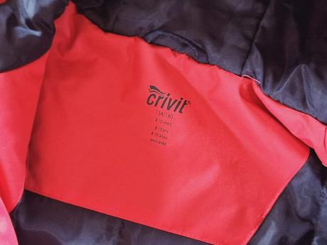 Bunda zimní zn.crivit červená - modrá, vel.134-140, crivit,134