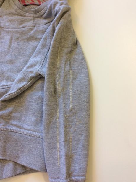 Šedá mikina -klokanka, 98