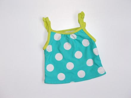 J465 plavkový top s puntíky vel. 18m, carter's,86