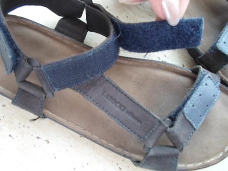 Modré boty sandály kožené, lasocki,35
