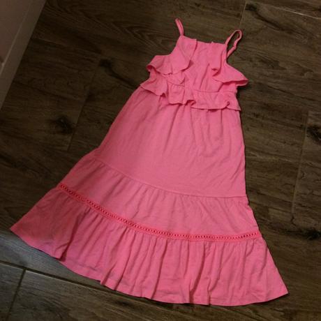 Letní dlouhé neon šaty, matalan,110