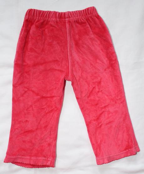 Ba42. sametové tepláky 9-12 měs, 80