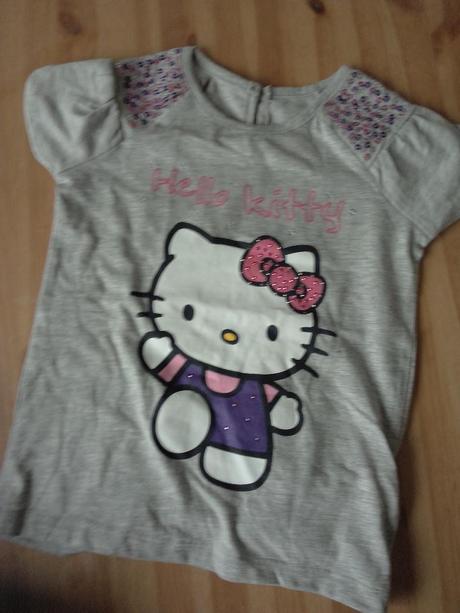 Šedé tričko s kitty, marks & spencer,92