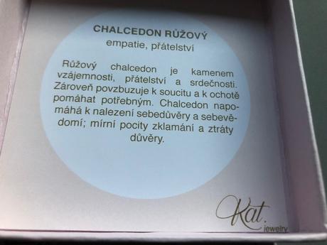 Křížek tepaný stříbro katdot růžový chalcedon, 