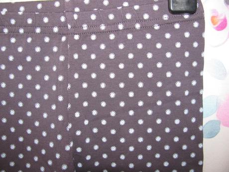 Elastické tmavě šedé bavlněné legíny, 116