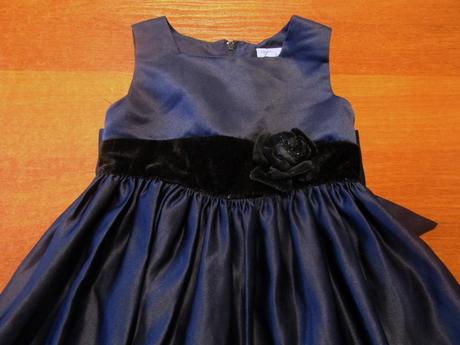 Modré slavnostní šatičky vel 98-104, 98