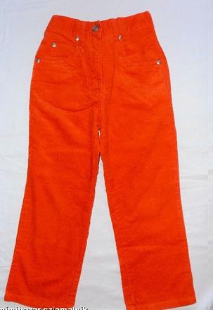 308.oranžové manšestráky 5let, adams,110