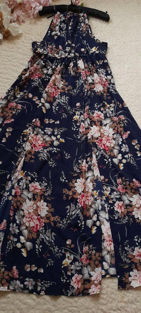 Shein květinové dlouhé šaty, l