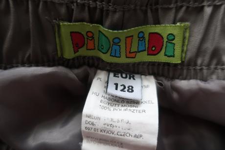 Zateplené kalhoty pidilidi 128, pidilidi,128