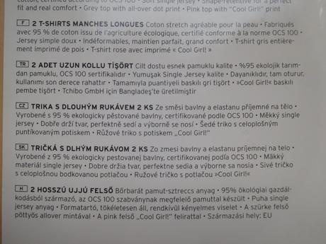 2x tričko vel. 146/152, tchibo,152