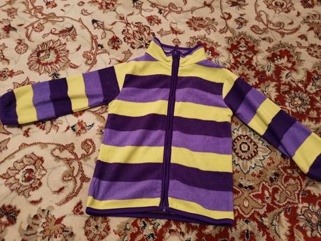 Pruhovaná fleecová mikina, kiki&koko,98