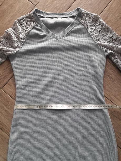 Šedé úpletové šaty zn. shein, vel. xs, xs