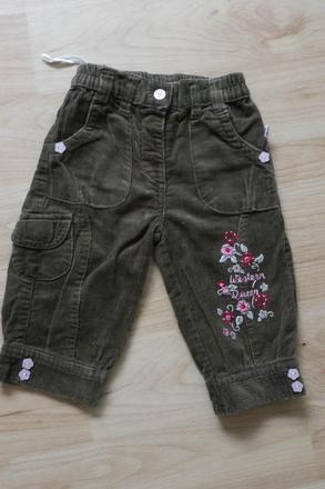 Manzestrove kalhoty hnede 68, 68