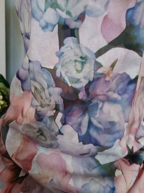 Květované šaty, h&m,s