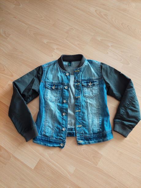 Riflová bunda zn. benetton, benetton,134