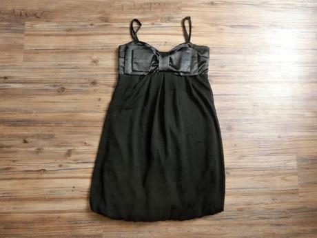 Černé krátké šaty s mašlí lehoučké koktejlky, atmosphere,s