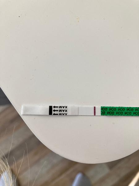 Duch nebo ryska na těhotenském testu? Co si myslíte?