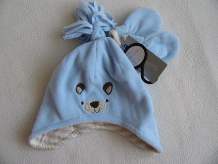 Flisová čepička+rukavičky, early days,68