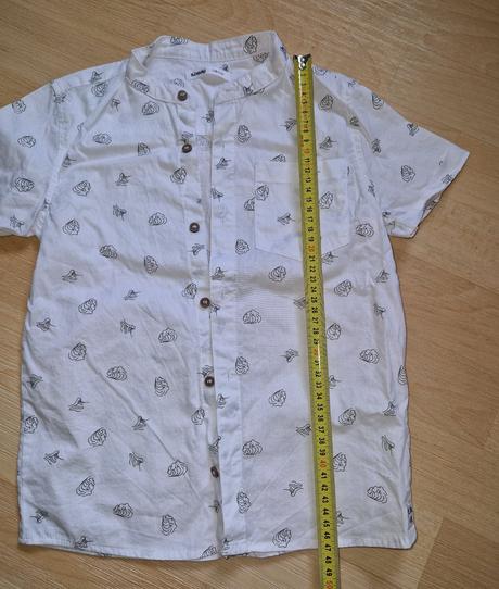 Košile chlapecká bílá se vzory sinsay, sinsay,128