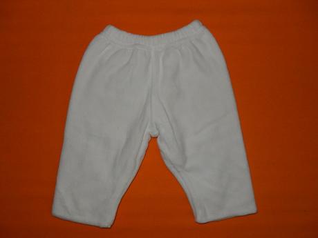 Bílé sametové kalhoty/tepláčky, 50